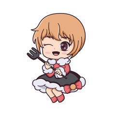 Chibi Anime Character Design Illustration