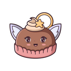 Cute Dessert Character Design Illustration