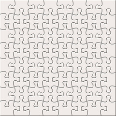 Grey jigsaw puzzle for background stock illustration.	