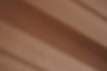 Brown Fabric Background Texture with Window Shadow Isolated