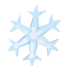 Fototapeta premium 3d icon snow crystals