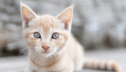 美しくてかわいい子猫　コピースペース