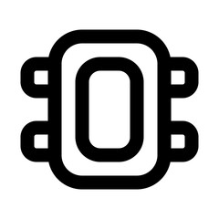 elbow pads line icon