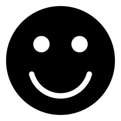 Fototapeta premium Smile icon for happy and positive feeling