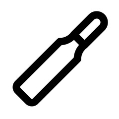 cricket bat line icon