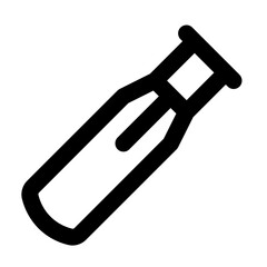 cricket bat line icon