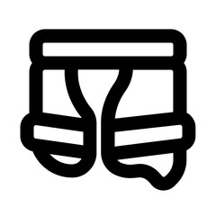 thigh pads line icon