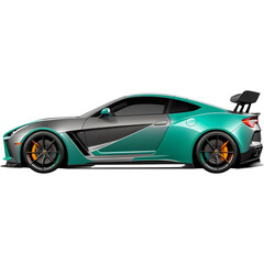 Naklejka premium Realistic sport car