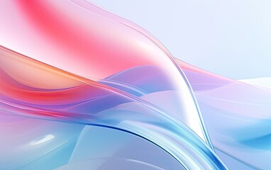 Fototapeta premium Abstract of pastel color wave background.