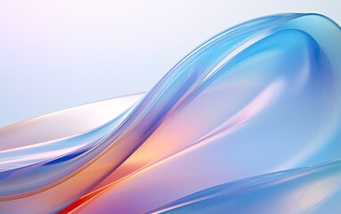 Naklejka premium Abstract of pastel color wave background.