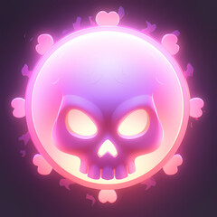 C4D Halloween ghost skull icon, Halloween, holiday decoration material, vector illustration