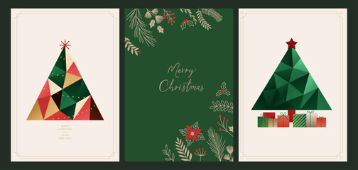Set of Christmas vector illustrations.