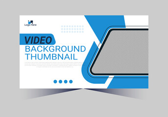 social media web cover banner and youtube thumbnail template design