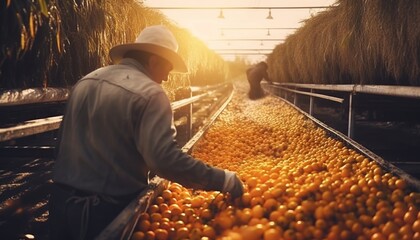 Orange Fruit Processing Plant, Processes fresh fruits into juices, sauces, jams, and other fruit products