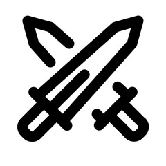 sword line icon