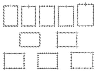 金属、四角星F、銀1