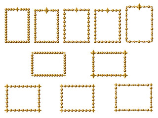 金属、四角星F、金1