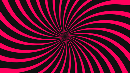 Retro 60s and 70s groovy carnival background. Sun and rainbow swirl pattern, vintage poster vibes. Funky ray elements, circle motifs, reminiscent of circus themes. vector illustration