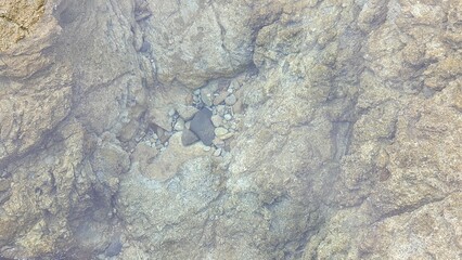 エメラルドグリーンの透き通った海の水／에메랄드 그린의 투명한 바다 물／Clear emerald green sea water