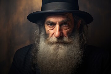 portrait of orthodox jewish man, real photo --ar 3:2 --v 5.2 Job ID: 02b3f5d0-b4fe-49c0-9361-be474382d839 - obrazy, fototapety, plakaty