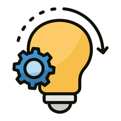 Innovation Progress Icon Element For Design