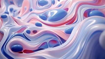 Abstract Swirling Patterns in Pastel Tones