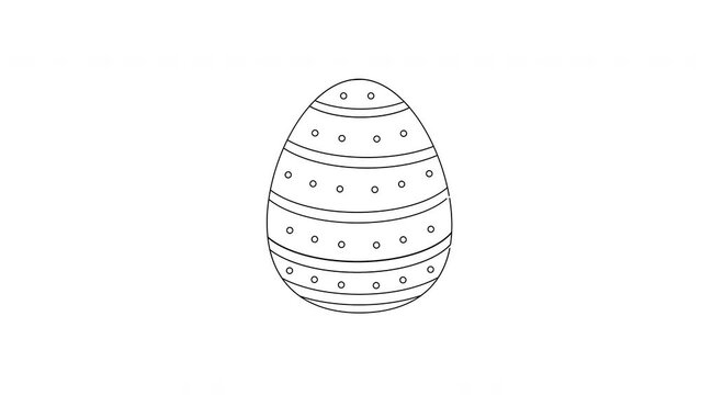 animated sketch of an Easter egg icon