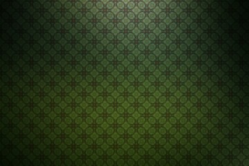 Green vintage background with a pattern of rhombuses and squares