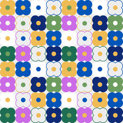 seamless pattern with flowers