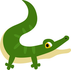 crocodile cartoon vector illustration