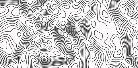  Abstract Topographic Map in Contour Line Light stripes on a white background Topographic Map topo contour map and Ocean topographic line map with curvy wave isolines vector 