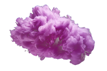 purple cloud isolated on transparent background - design element PNG cutout