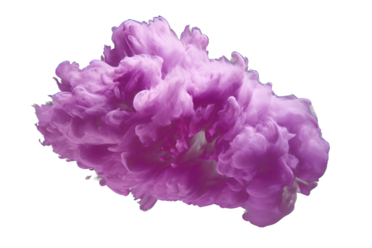 purple cloud isolated on transparent background - design element PNG cutout
