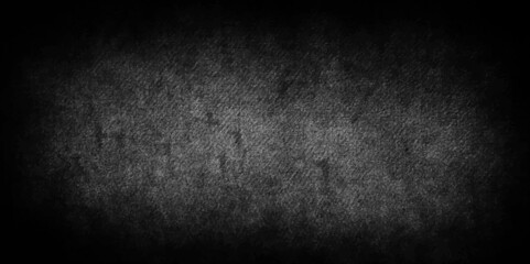 Black stone concrete grunge texture and backdrop background anthracite panorama. grunge and scratched old wall texture cement dirty gray with black background.