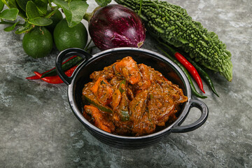 Indian cuisine - homemade mutter paneer