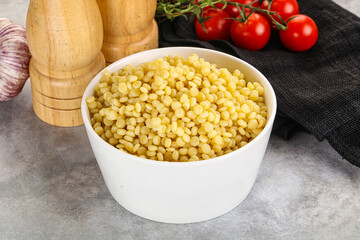 Organic wheat pasta - boiled ptitim