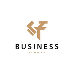 Fototapeta premium Minimalist J T Letter Logo, TJ Logo Brand Modern and Luxury Icon Vector Template Element