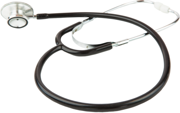 Digital png illustration of stethoscope on transparent background