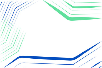 Digital png illustration of green and blue long stripes on transparent background
