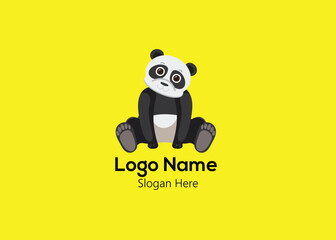 Panda Logo Vector Logo Name 
Slogan Here Editable