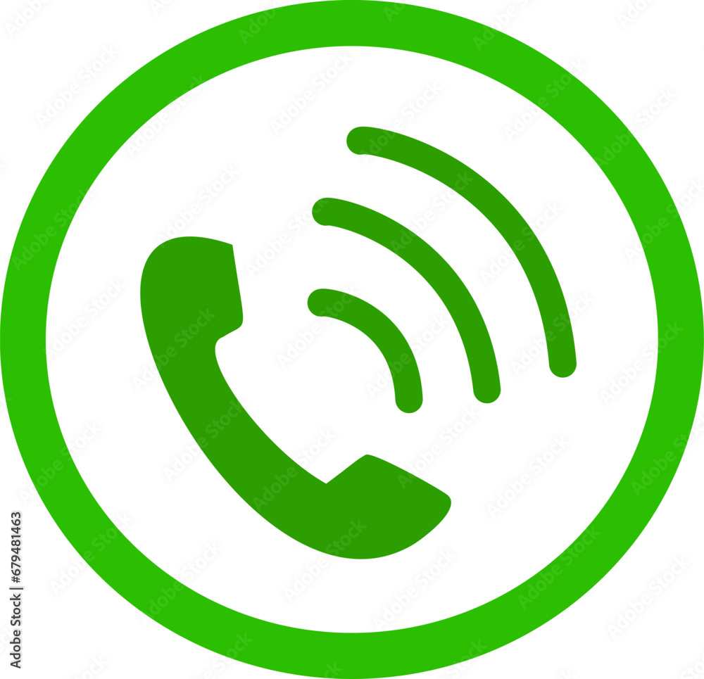 Poster telephone call vector icon. replaceable vector design.