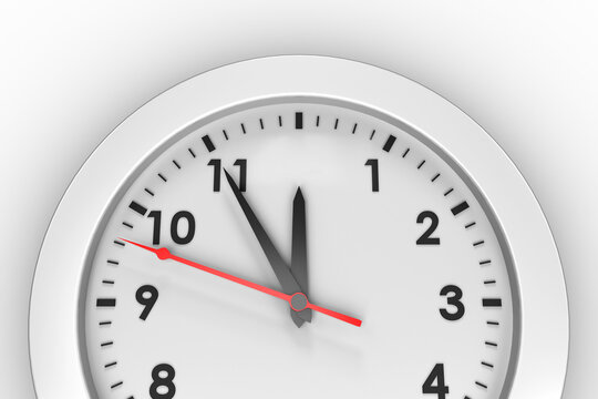 Digital png illustration of white clock on transparent background