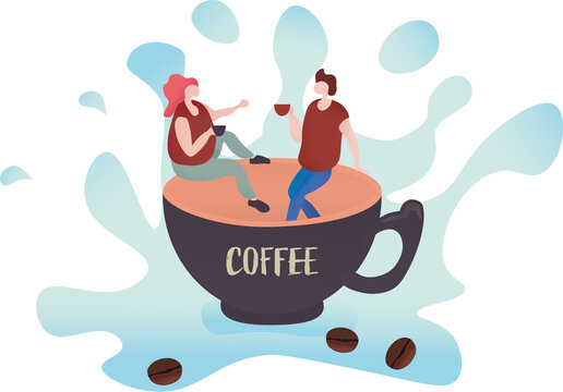 Digital png illustration of cup of coffee with coffee text on transparent background
