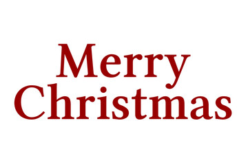 Digital png illustration of merry christmas text on transparent background