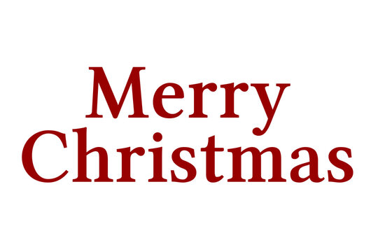 Digital png illustration of merry christmas text on transparent background