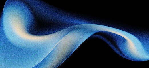 abstract blue wavy gradient  background with grain and noise texture for header poster banner backdrop design © fledermausstudio