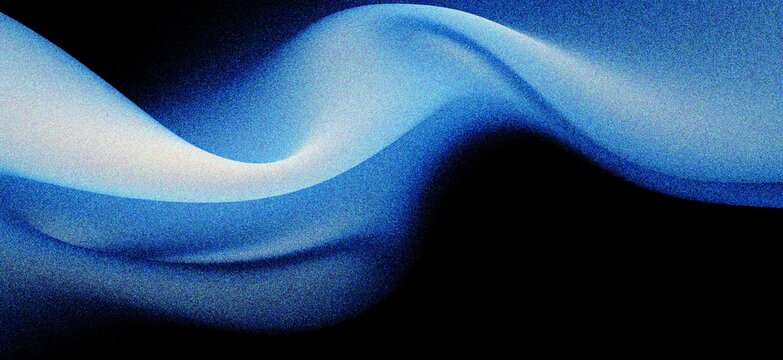 abstract blue wavy gradient  background with grain and noise texture for header poster banner backdrop design