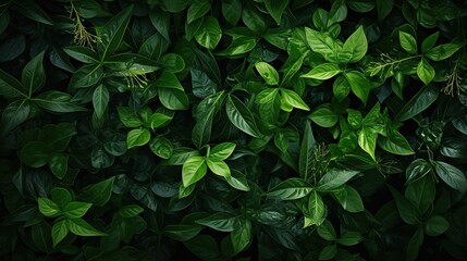 Eco-friendly abstract background, lush greenery, vibrant leaves, branches, evoking growth, perfect for an ESG company emphasizing sustainability and nature.