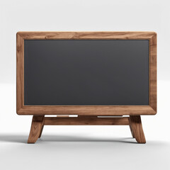 白い背景にあるチョークボードサイン.generative AI