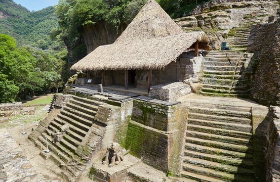 The temple complex of Malinalco, built during the final days of the Aztec Empire